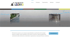 Desktop Screenshot of pavimentoslozano.com