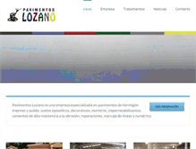 Tablet Screenshot of pavimentoslozano.com